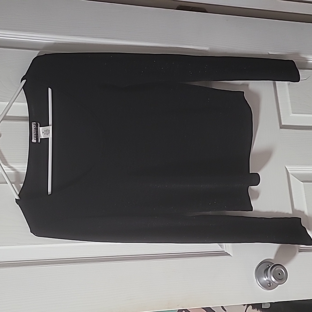 90s Black long sleeved sparkle shirt